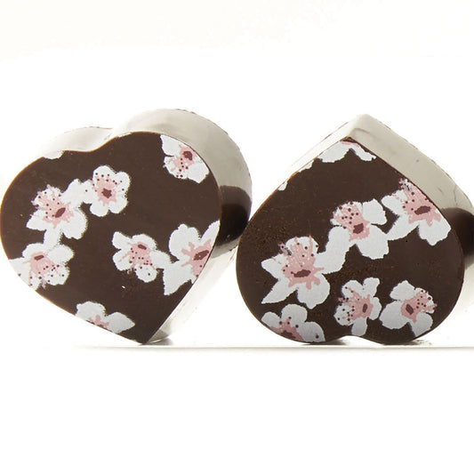 Spring Flowers Bonbons: Dark Chocolate & Dulce de Leche