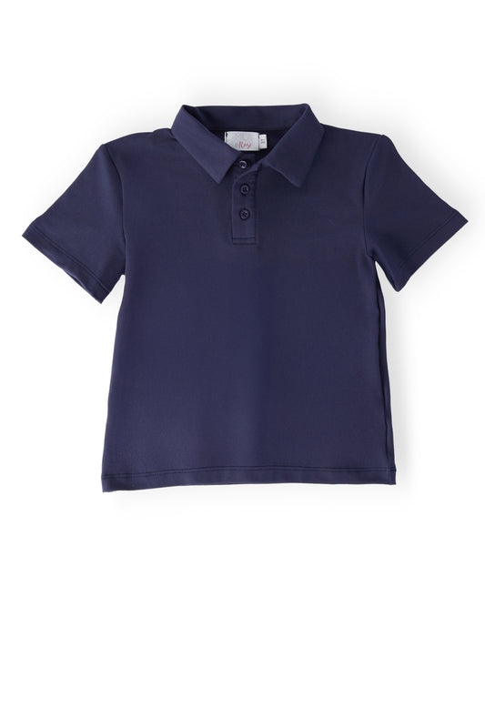 Boys Navy S/S Polo