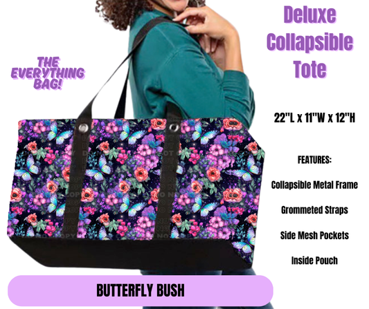 Preorder! Closes 5/19. ETA August. Butterfly Bush Collapsible Tote
