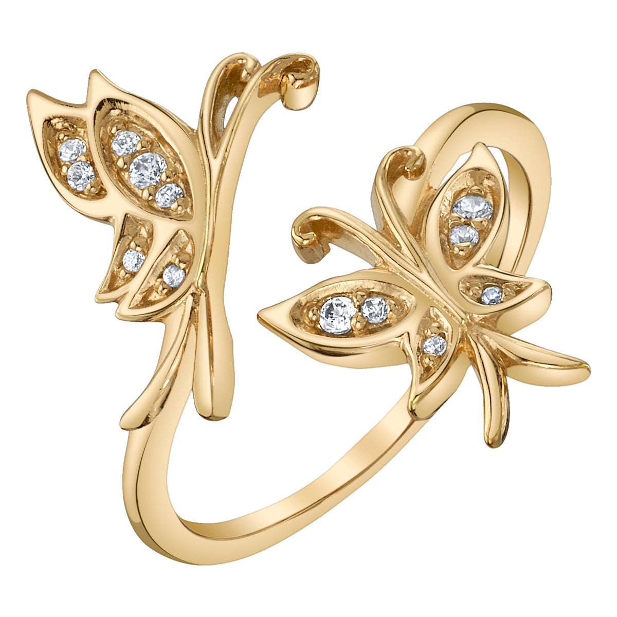 Disney X RockLove ENCANTO Mirabel Golden Butterfly Ring