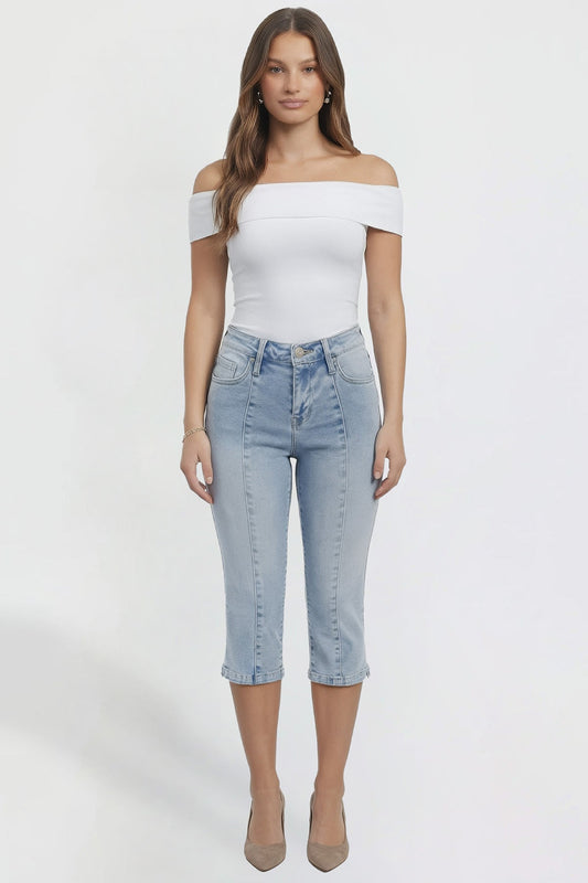 Women's Pin Tuck Capri