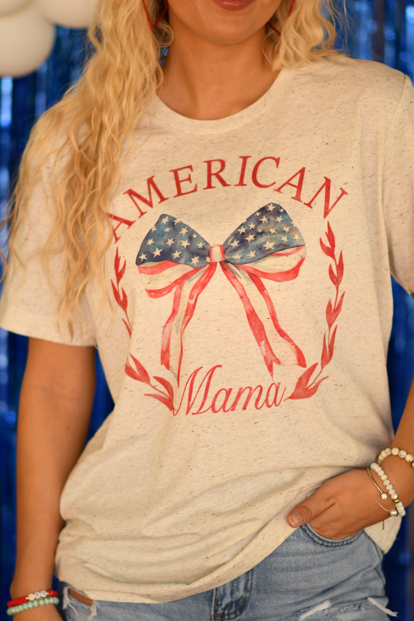 American Mama Bow Graphic Tee