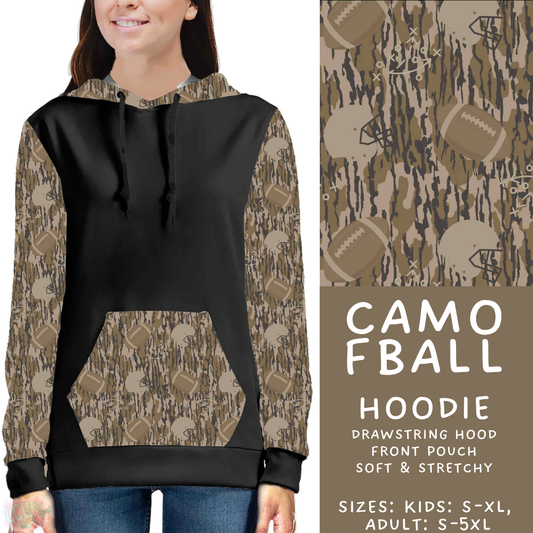 Batch #592 -  Fun Run 27 - Closes 9/30 - ETA late Nov - Camo FBall Hoodie