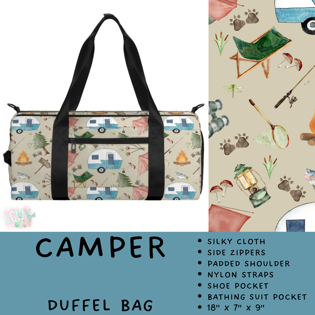 Batch #495 - Travel Collection - Closes 2/23 - ETA late April - Camper Duffel Bag