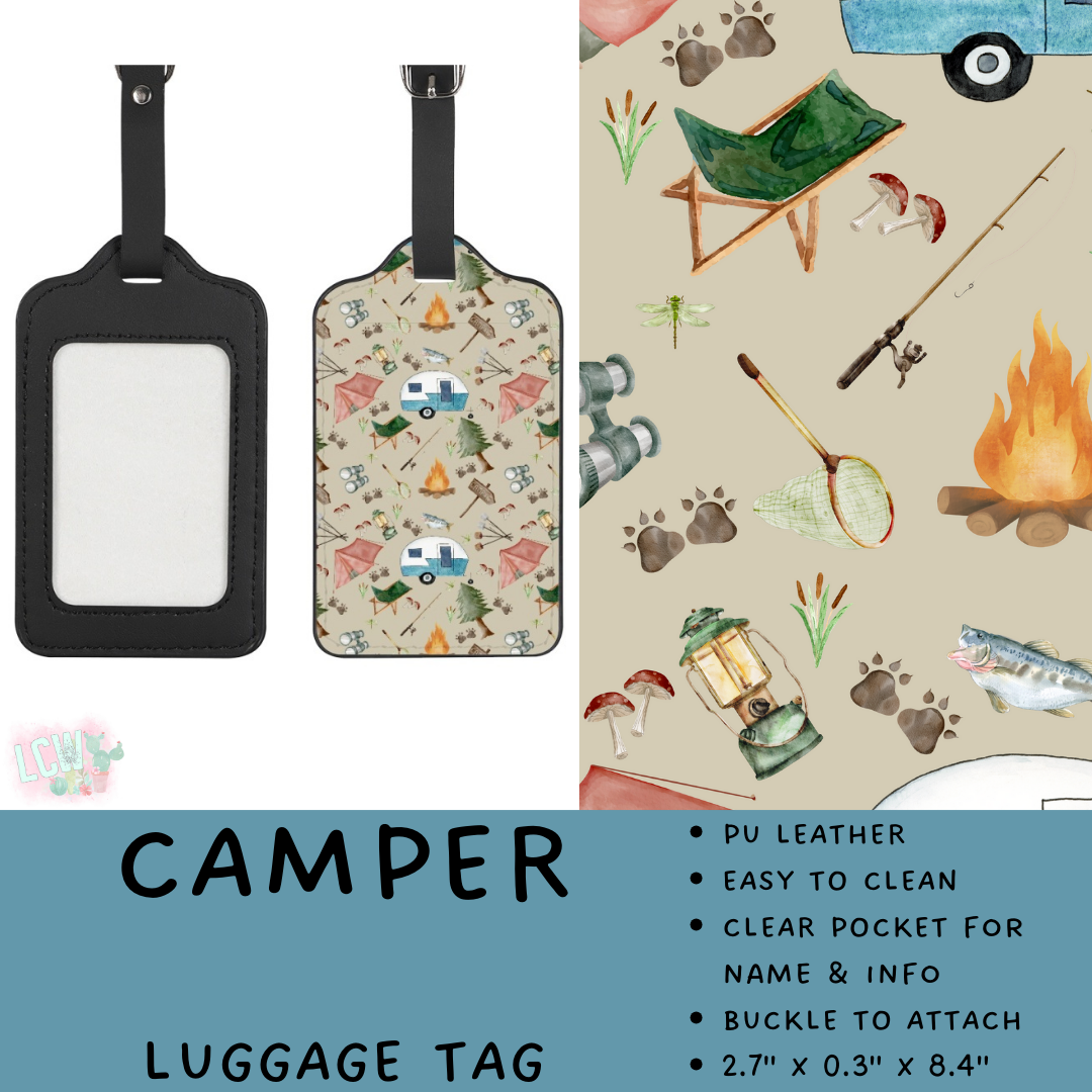 Batch #495 - Travel Collection - Closes 2/23 - ETA late April - Camper Luggage Tag