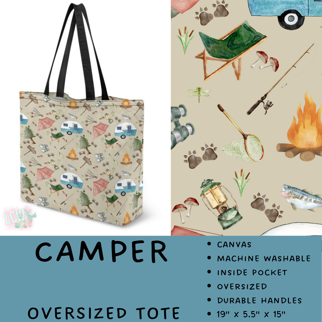 Batch #495 - Travel Collection - Closes 2/23 - ETA late April - Camper Oversized Totes