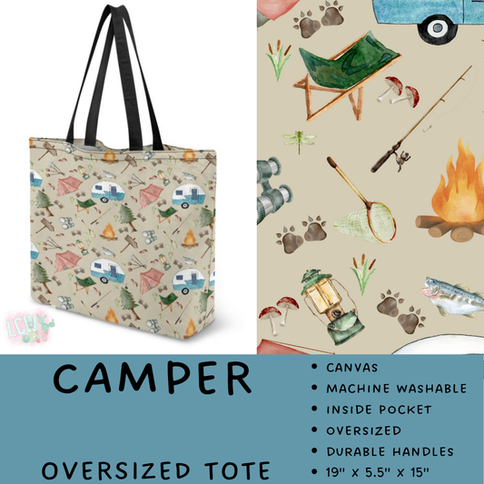 Batch #495 - Travel Collection - Closes 2/23 - ETA late April - Camper Oversized Totes
