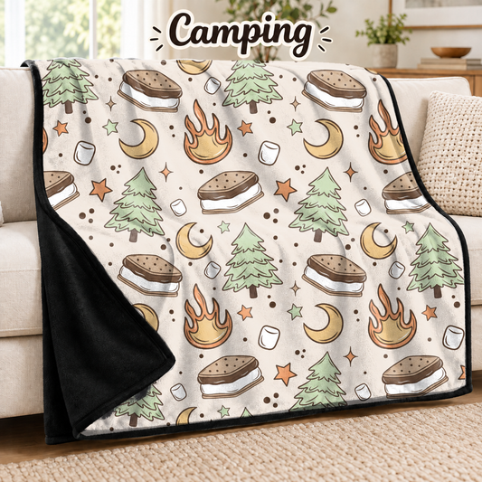 Camping-Soft Throw Blanket 14 Run- (PREORDER CLOSES 9/28, ETA DECEMBER)