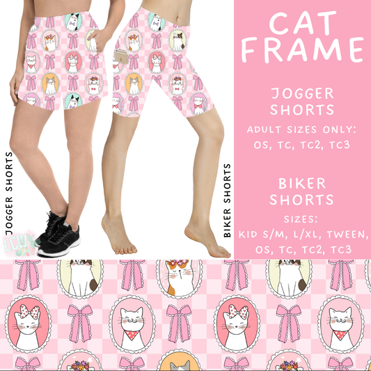 Batch #499 - Fun Run 20 - Closes 3/4 - ETA early May - Cat Frame Biker & Jogger Shorts