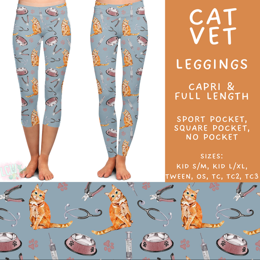 Batch #496 - Careers Collection 2 - Closes 2/25 - ETA late April - Cat Vet Full and Capri Length Leggings