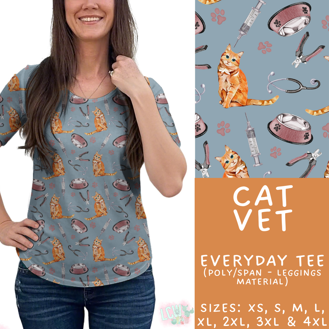 Batch #496 - Careers Collection 2 - Closes 2/25 - ETA late April - Cat Vet Everyday Tee