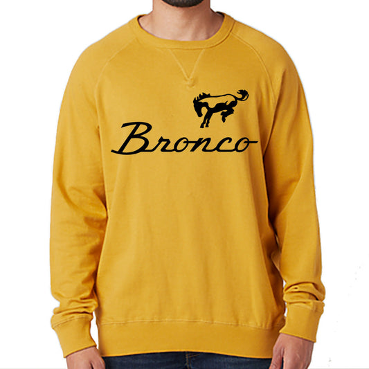 Ford Bronco - French Terry Crew Neck Sweatshirt - Gold