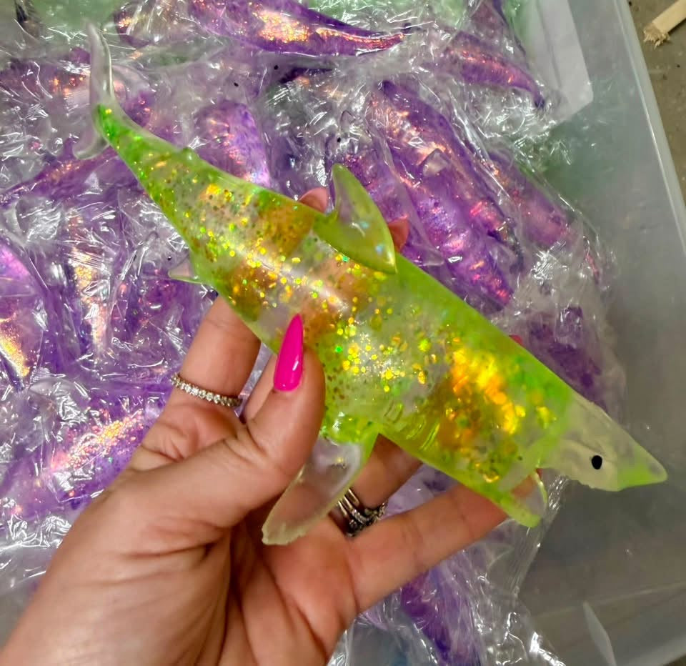 Viral Glitter Shark Squishy (PREORDER CLOSES 7/12, ETA LATE JULY)