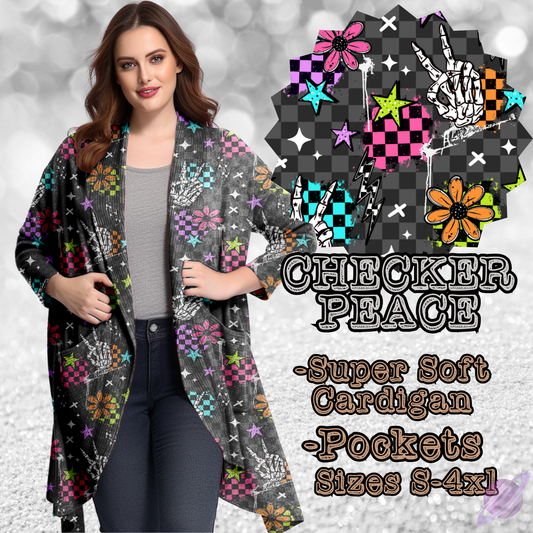 CHECKER PEACE-BATCH 119-CARDIGAN-PREORDER CLOSING 9/19