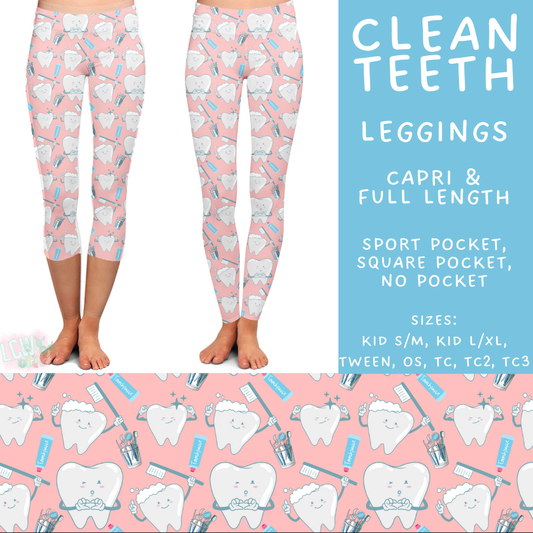 Batch #496 - Careers Collection 2 - Closes 2/25 - ETA late April - Clean Teeth Full and Capri Length Leggings