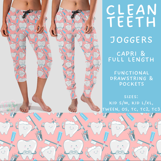 Batch #496 - Careers Collection 2 - Closes 2/25 - ETA late April - Clean Teeth Full and Capri Length Joggers