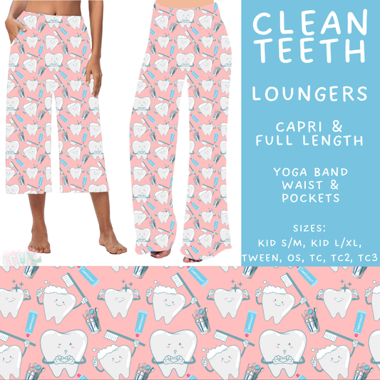 Batch #496 - Careers Collection 2 - Closes 2/25 - ETA late April - Clean Teeth Capri and Full Length Loungers