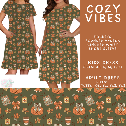 Batch #582 - Hello Fall 3 - Closes 9/7 - ETA early Nov - Cozy Vibes Adult & Kids Dresses