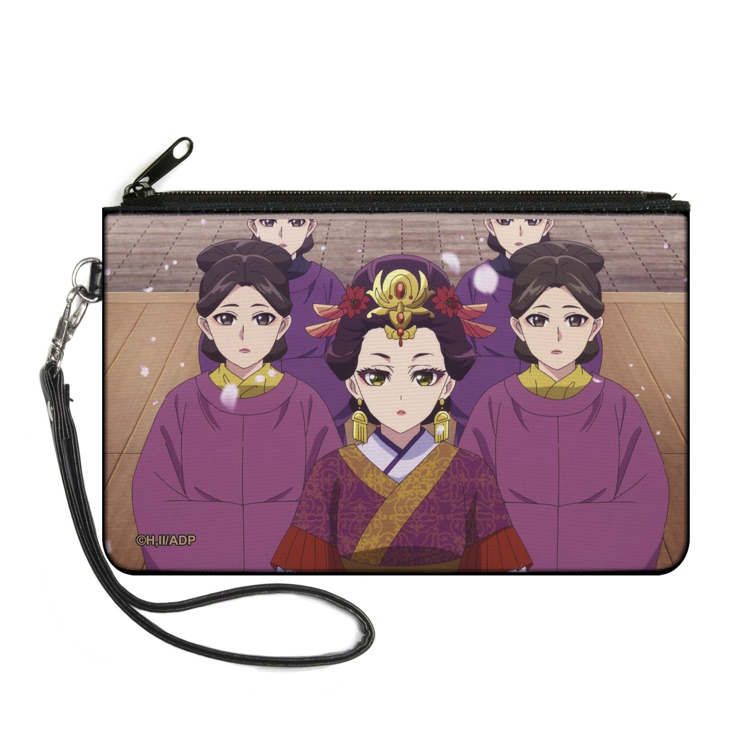 Canvas Zipper Wallet - LARGE - The Apothecary Diaries Loulan with Ladies in Waiting Petals Scene