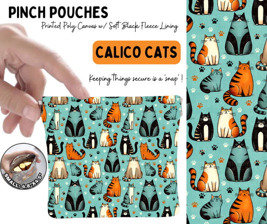 Calico Cats Pinch Pouches