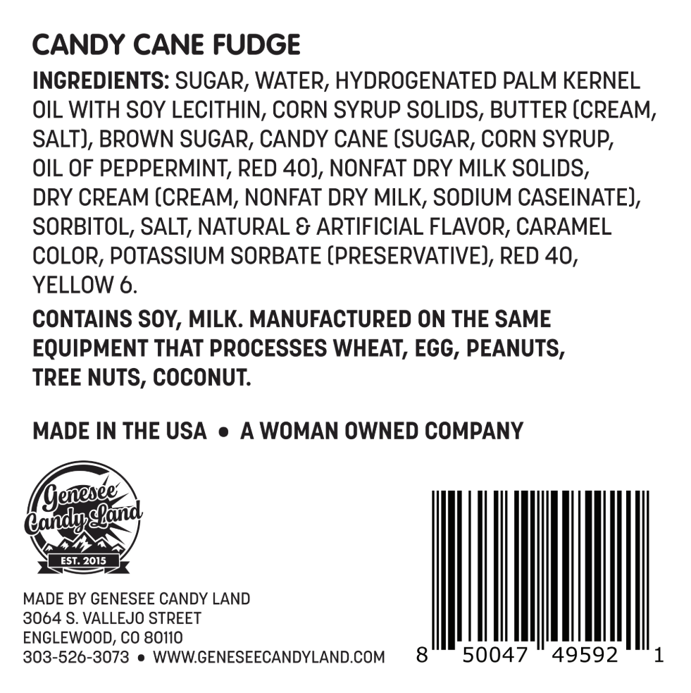 Candy Cane Fudge