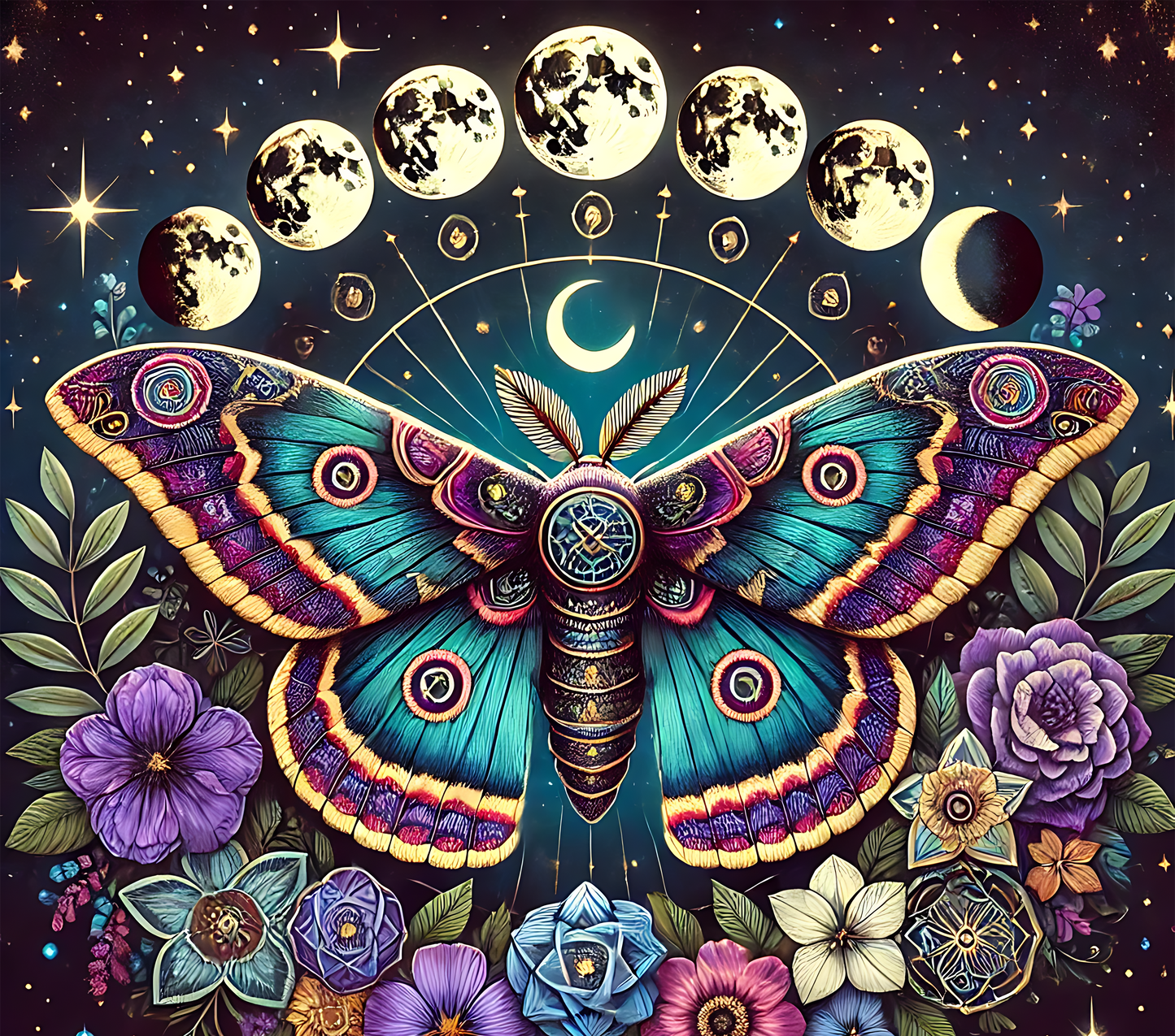 Celestial Moth 4-in-1 Can Cooler Cup