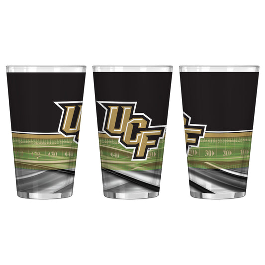 UCF Knights Field Sublimated 16 Oz. Pint Glass