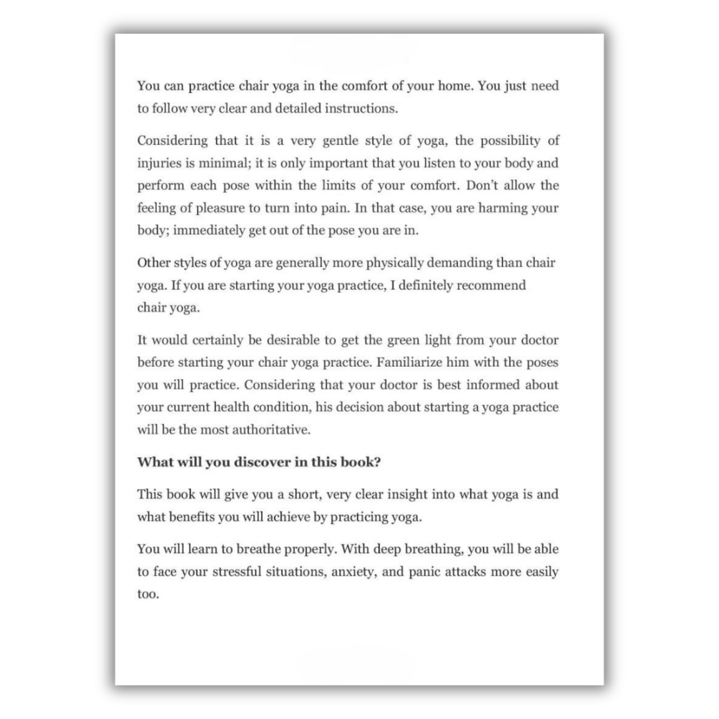 Chair Yoga for Seniors Over 60: Gentle Exercises to Live Pain-Free, Regain Balance, Flexibility, and Strength: Prevent Falls, Improve Stability and Posture with Simple Home Workouts (Spiral Bound)