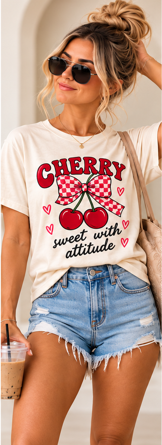 CHERRY CHECK TEE (MIX EDIT PREORDER CLOSING 10/30, ETA END DEC.)