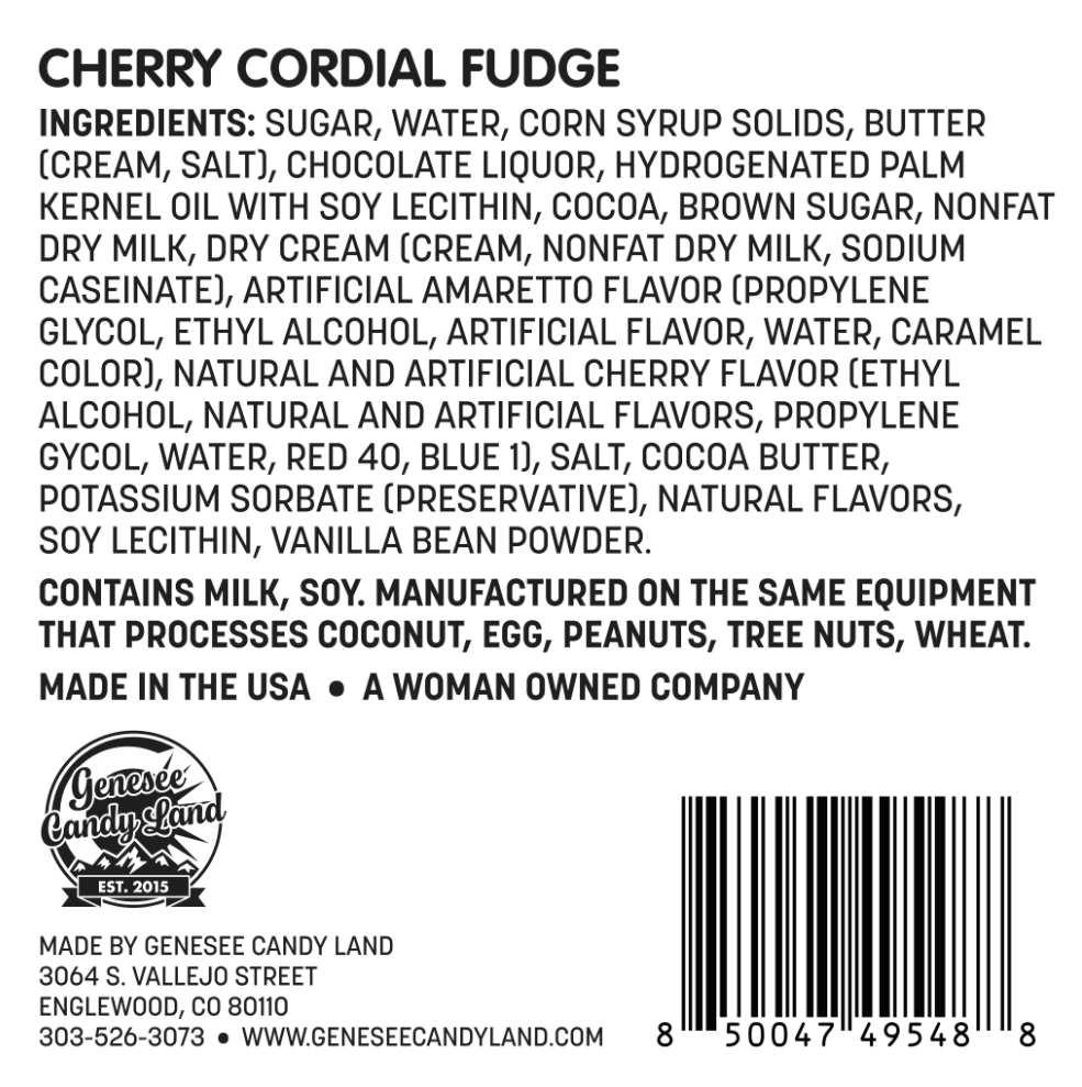 Cherry Cordial Fudge
