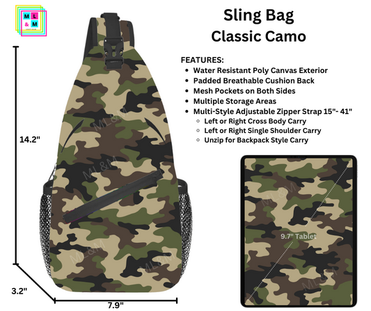 Classic Camo Sling Bag