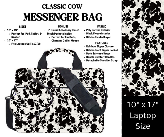 Classic Cow Messenger Bag