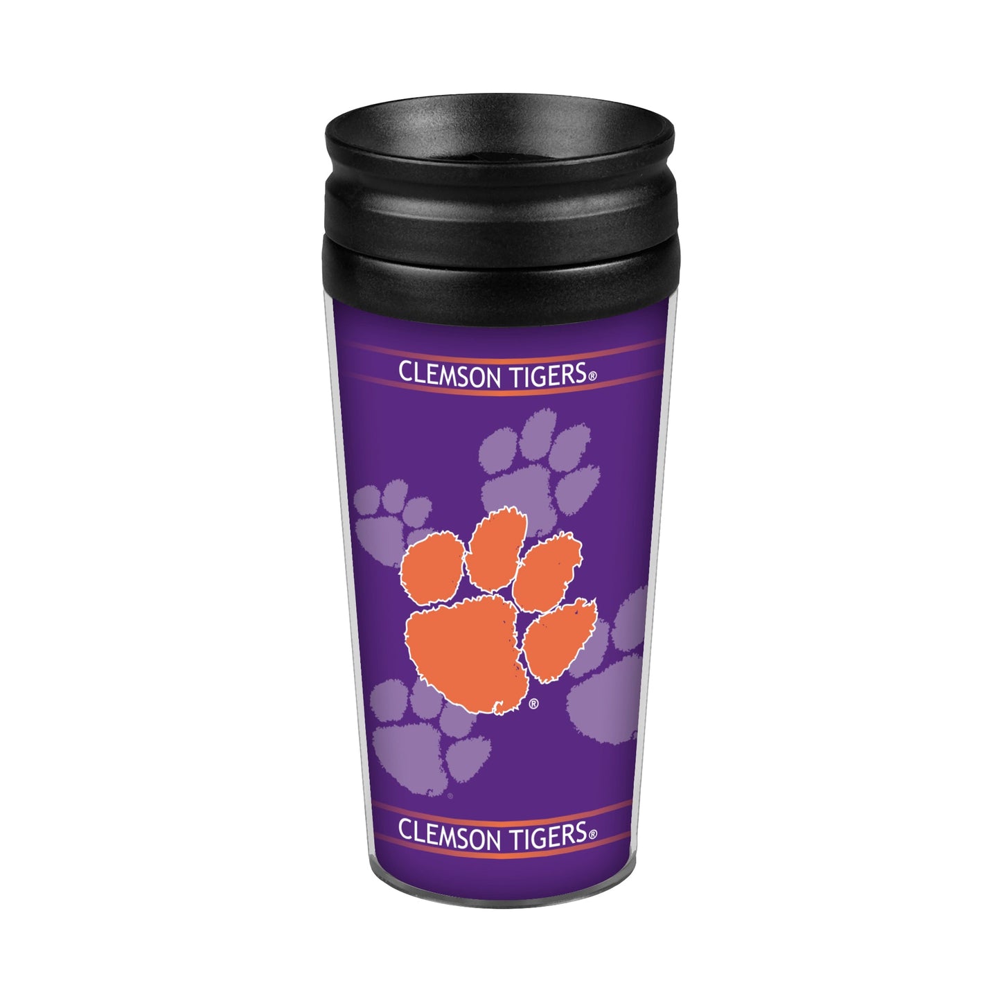 Clemson Tigers 14oz Full Wrap Travel Tumbler