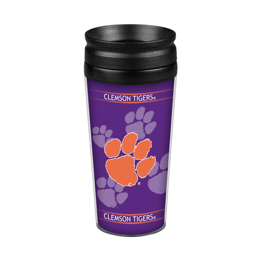 Clemson Tigers 14oz Full Wrap Travel Tumbler