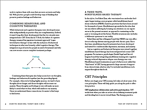 Cognitive Behavioral Therapy Made Simple: 10 Strategies For Managing Anxiety, Depression, Anger, Panic, And Worry (Spiral Bound)