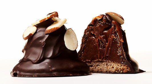 Chocolate Almond Dulce de Leche Truffles