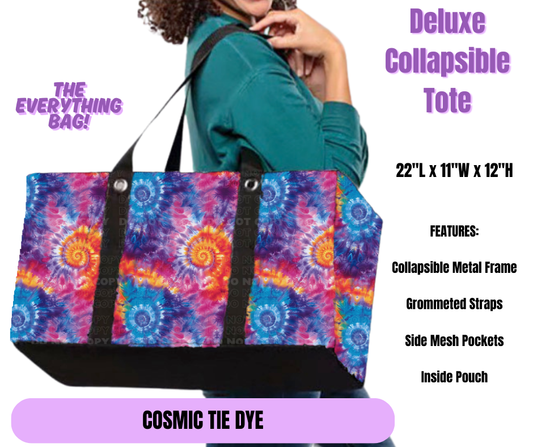 Preorder! Closes 5/19. ETA August. Cosmic Tie Dye Collapsible Tote