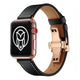 Black Leather Rose Gold Hardware