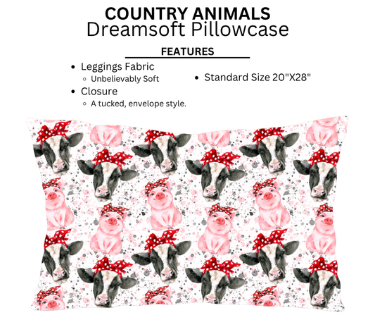 Country Animals Dreamsoft Pillowcases