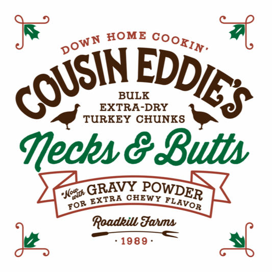 Griswold Cousin Eddy Necks & Butts 9 oz Jar Soy Candle - Winter Scents