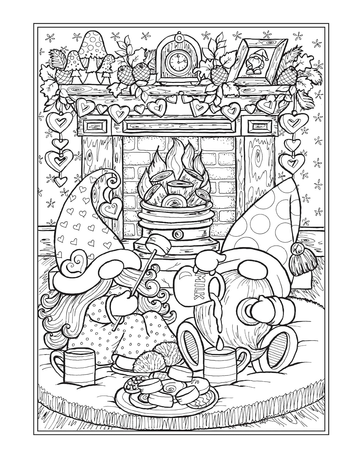 Creative Haven Gnome Sweet Gnome Coloring Book (Spiral Bound)
