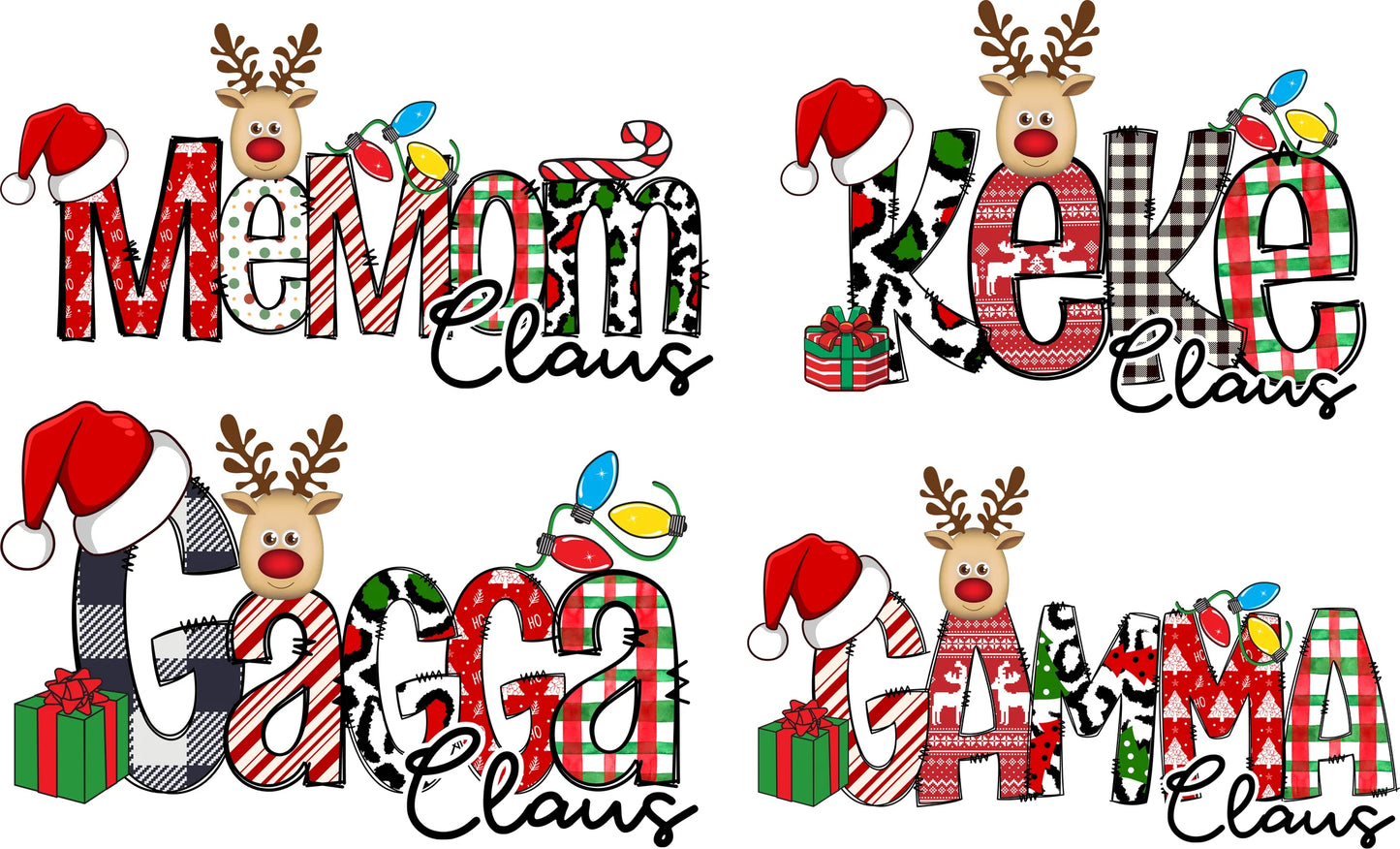 Custom Name Claus Tee or Sweatshirt (PREORDER - ETA 2 WEEKS)