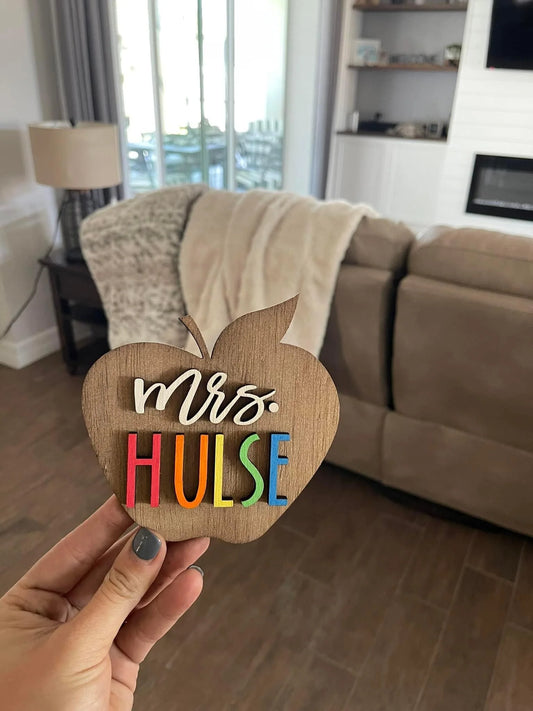 Personalized 5" Apple Magnet (PREORDER - SHIPS IN ~6 WEEKS)