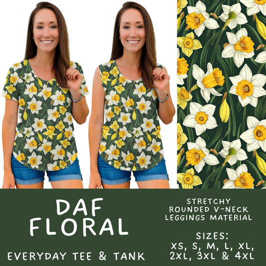 Batch #578 - July Request Run - Closes 8/31 - ETA late October - Daf Floral Everyday Tank & Tee