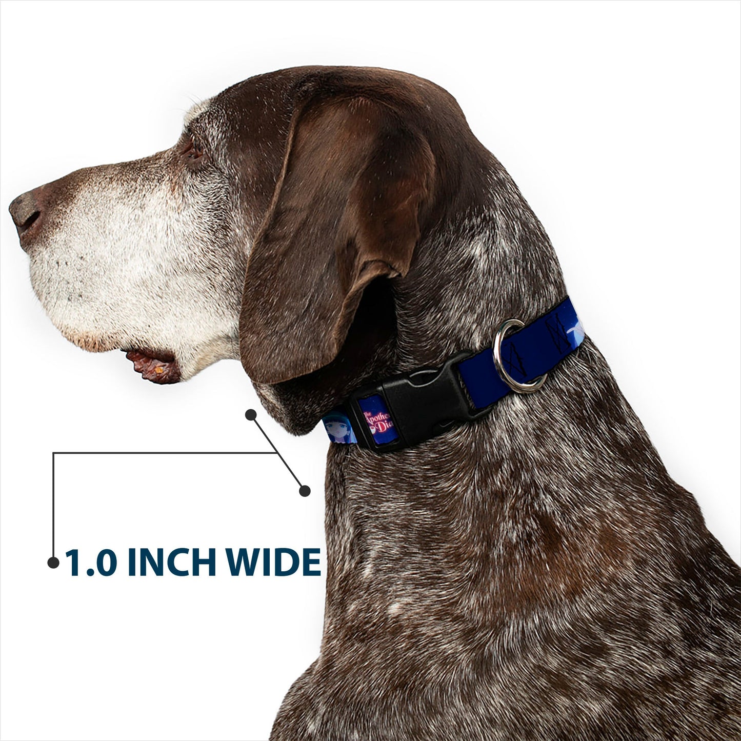 Plastic Clip Collar - THE APOTHECARY DIARIES Maomao Hands Out Pose and Title Logo Purples