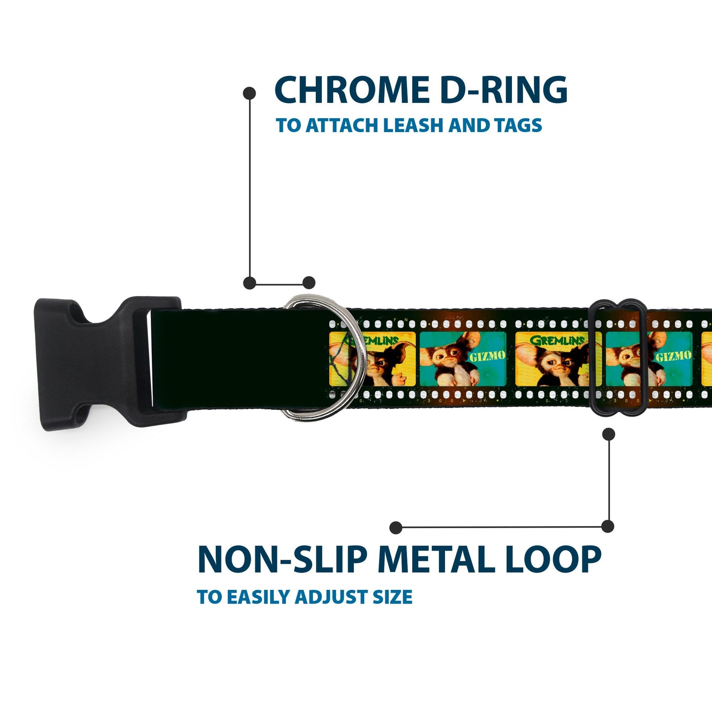 Plastic Clip Collar - Gremlins GIZMO Film Strip Pose Blocks