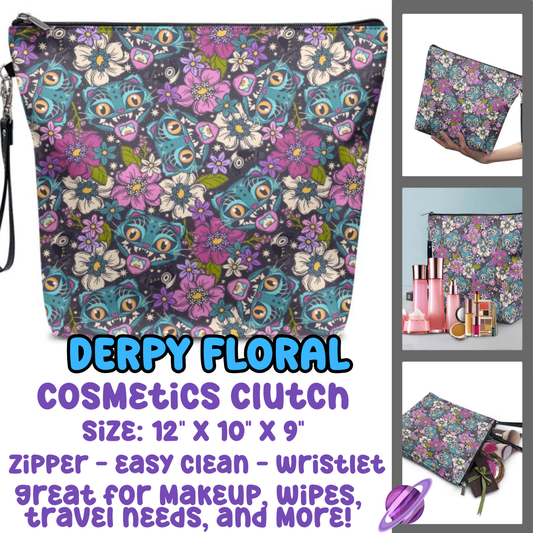 DERPY FLORAL - COSMETIC CLUTCH RUN 3 PREORDER CLOSES 9/17