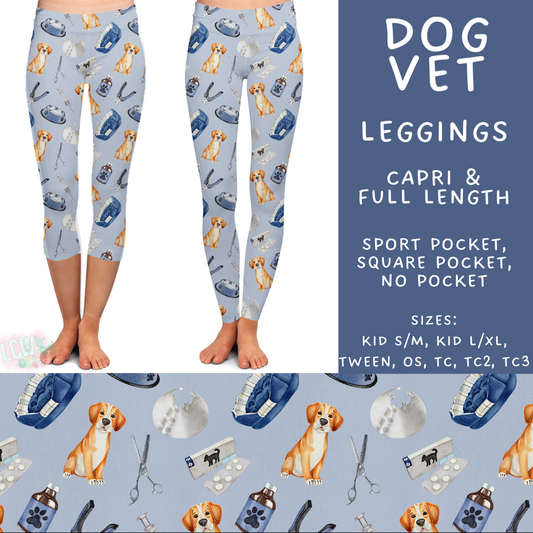 Batch #496 - Careers Collection 2 - Closes 2/25 - ETA late April - Dog Vet Full and Capri Length Leggings