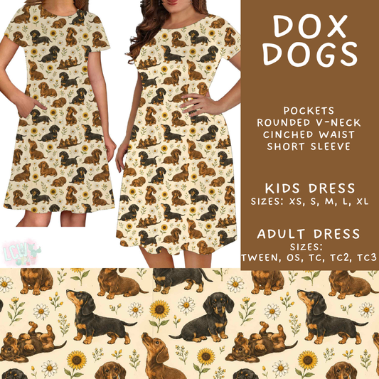Batch #589 - August Request Run - Closes 9/23 - ETA mid/late Nov - Dox Dogs Adult & Kids Dresses