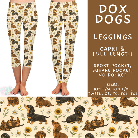 Batch #589 - August Request Run - Closes 9/23 - ETA mid/late Nov - Dox Dogs Full and Capri Length Leggings